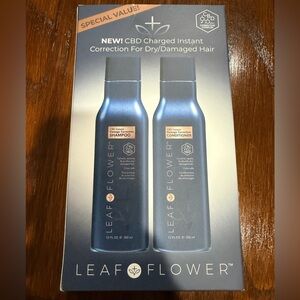 Leaf & Flower CBD instant damage correction Shampoo and Conditioner Set